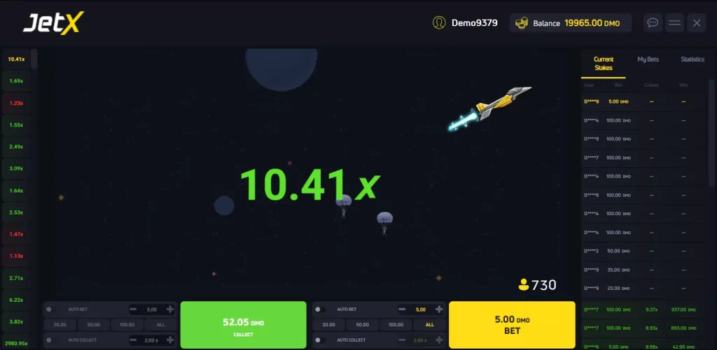Большой множитель в JetX
