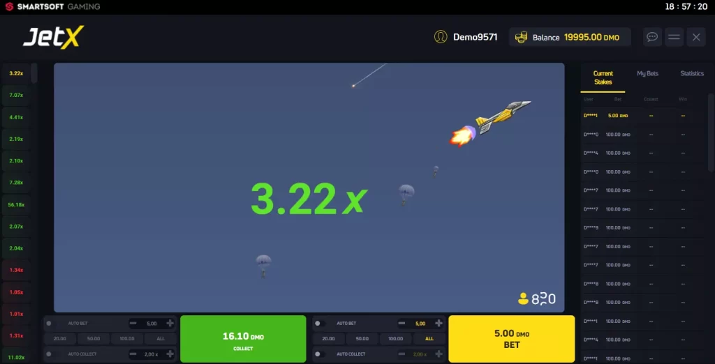 Полет в JetX